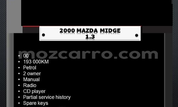 Comprar Usado Mazda 323 Branco Carro em Maputo em Maputo Comprar Usado Mazda 323 Branco Carro em Maputo em Maputo