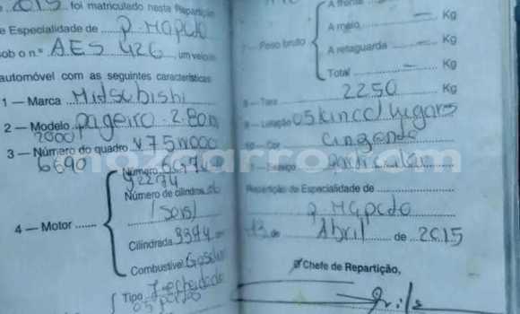 Tenga Tsaru Mitsubishi Pajero Zvimwe Mota in Maputo in Maputo Tenga Tsaru Mitsubishi Pajero Zvimwe Mota in Maputo in Maputo