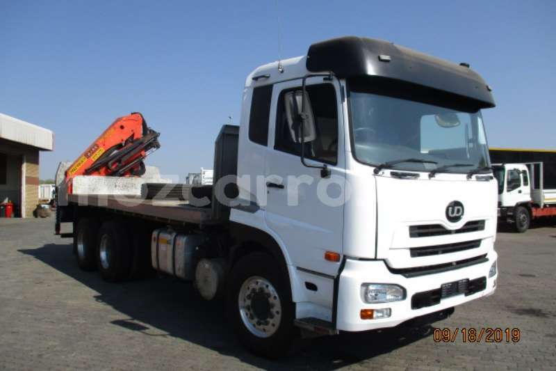 Big with watermark nissan truck crane truck nissan gw26 410 flatdeck with pk15000 brick grab 2013 id 64607930 type main