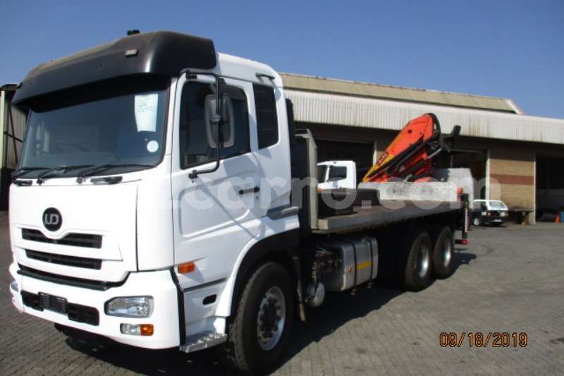 Big with watermark nissan truck crane truck nissan gw26 410 flatdeck with pk15000 brick grab 2013 id 64607932 type main